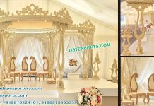 Magnificent Designer Paisley Wooden Wedding Mandap