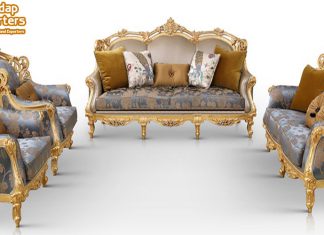 Modern Living Room Leather Furniture Set