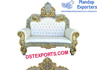 Premium Quality Wooden Carved Wedding Couches