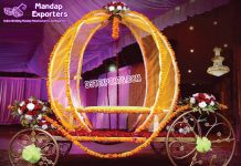 Sangeet Night Bride Entry Cinderella Carriage