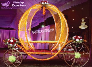 Sangeet Night Bride Entry Cinderella Carriage