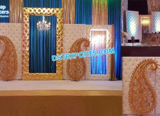 Wedding Decor Custom Tufted Leather Bling Panels
