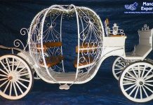 White Pumpkin Fairy Tale Horse Carriage