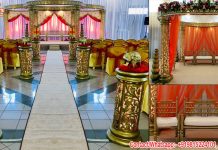 Amazing Circular Royal Mandap For Indian Wedding