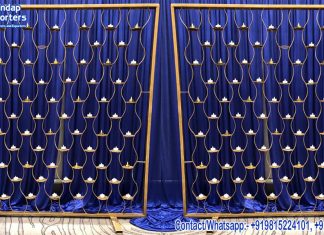 Amazing Gold Metal Candle Wall For Wedding