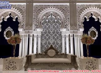 Amazing Ivory Wedding Ceremony 3D Panels