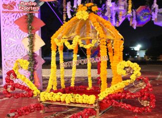 Amazing Metal Bridal Palki For Wedding