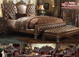 Antique Brown Finish Master Bedroom Furniture Antique Brown Finish Master Bedroom Furniture