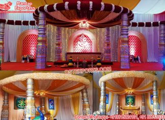Best Colourful Theme Wedding Fiber Mandap