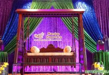 Bridal Mehndi Seating Jhula Decoration