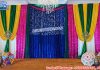 Colorful Sangeet Stage Backdrop Curtains For Wedding Colorful Sangeet Stage Backdrop Curtains For Wedding