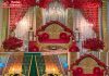 Elegant Wedding Reception Arch Candle Walls