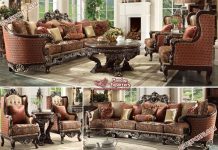 European & Classic Wooden Home Furniture Set