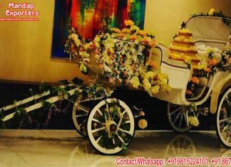 Floral Wedding Bride Entry Carriage/Buggy