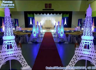 Imperial Wedding Eiffel Tower Aisleway Decoration