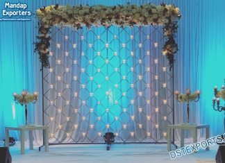 Lavish Candle Backdrop For Wedding & Event