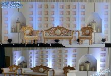 Lovely Candle Back Wall Decor For Wedding