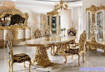 Luxury White Italian Style Dining Table Set Luxury White Italian Style Dining Table Set