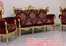 Maharaja Solid Wood Drawing Room Sofa Set