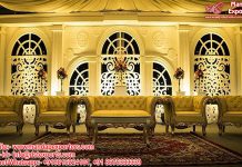 Modern Victorian Theme Fiber Wedding Stage
