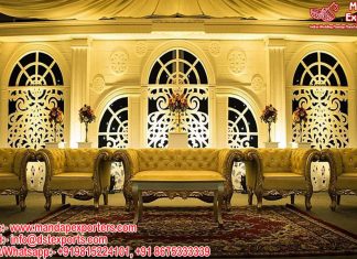 Modern Victorian Theme Fiber Wedding Stage