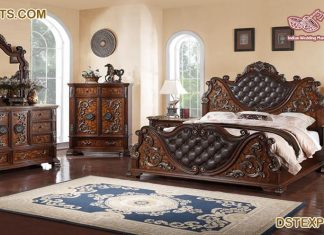 Rich Look Antique Bedroom Furniture Set