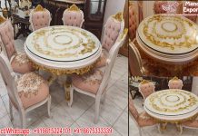Six Seater Round Dining Table Home Furniture