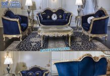 Solid Teak Wood Baroque Style Sofa Set