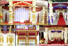 Telugu Indian Wedding Ceremony Fiber Mandap