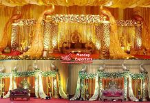 Telugu Wedding Peacock Stage Cum Mandap