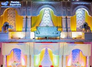 Top Wedding Ceremony Fiber Stage Decor
