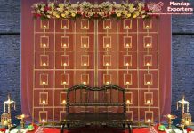 Wedding Ceremony Metal Candle Back Walls