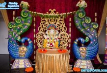 Wedding Foyer Ganesha & Peacocks Decors