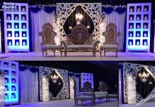 Amazing Wedding Candle Lit Stage Decoration