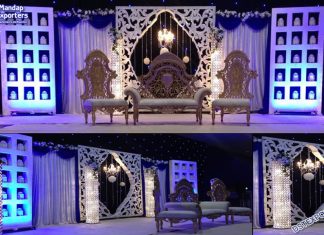 Amazing Wedding Candle Lit Stage Decoration