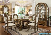 Antique Finish Formal Dining Furniture Set Antique Finish Formal Dining Furniture Set