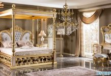Antique Wooden Carved Luxury Bedroom Set