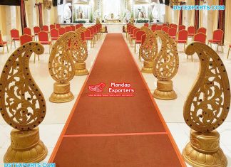 Beautiful Wedding Aisle Decor Paisley Panels