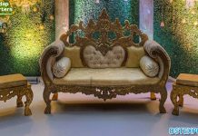 Best Wooden Carved Wedding Throne Furniture