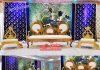 Candlelit Wedding Reception Night Stage