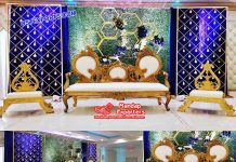 Candlelit Wedding Reception Night Stage