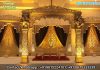 Dazzling Golden Theme Bollywood Wedding Mandap