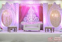 Dreamy Wedding Event White Stage Decoration
