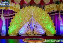 FRP Wedding Decorative 3D Peacock Panel