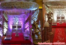 Fascinating Hindu Wedding Event Golden Mandap