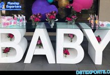 Fiberglass Baby Letter Table for Decor