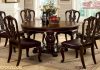 Formal Teak Wood Round Dining Table Set