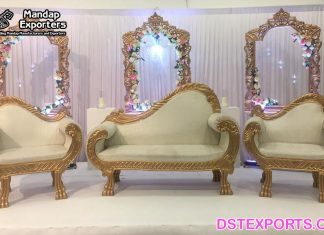 French Wedding Throne Chaise & Chairs
