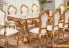 Italian White & Gold Luxury Dining Set