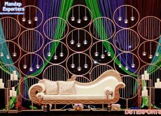 Lavish Wedding Round Candle Wall Backdrop Lavish Wedding Round Candle Wall Backdrop
